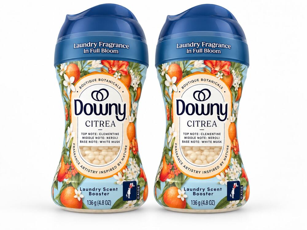 Downy Boutique Botanicals Citrea Laundry Scent Booster 4.8 oz Lot of 2 NEW